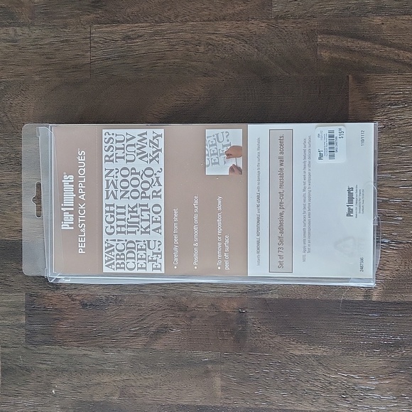 Pier 1 Imports Peel & Stick Wall Appliques NWT - Picture 2 of 3